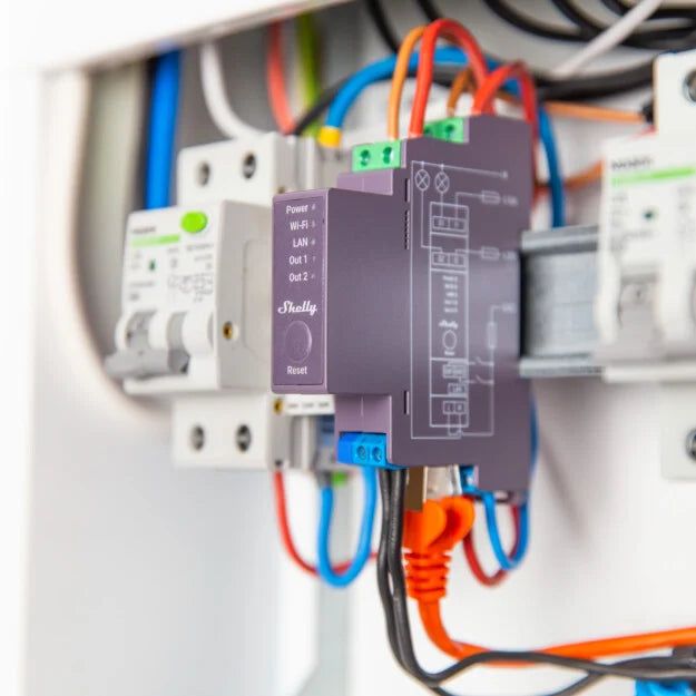 SHELLY PRO 2 Spínací modul na DIN lištu SHELLY PRO 2 Spínací modul na DIN lištu